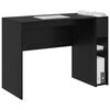 vidaXL Desk Black Oak 109 x 50 x 78 cm Engineered Wood