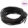 vidaXL Leather Cord Dark Brown &Oslash;3 mm x 50 m Leather