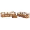 vidaXL Sofa Sets 9 pcs Natural Solid Acacia Wood