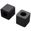 vidaXL Drawer Holder 2 pcs Black 15 x 15 x 15mm PP Copolymer