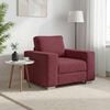 vidaXL Sofa Wine Red 100 x 77 x 82 cm Fabric