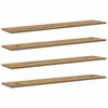 vidaXL Bookshelf Board 4 pcs Brown 100 x 20 x 1.5 cm Engineered Wood