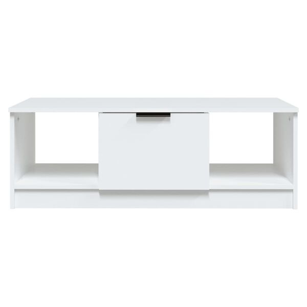 vidaXL Coffee Table White 102x50x36 cm Engineered Wood