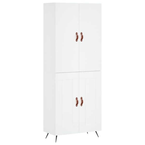 vidaXL Highboard White 69.5x34x180 cm Engineered Wood