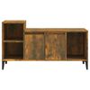 vidaXL TV Cabinet Smoked Oak 100x35x55 cm Engineered Wood