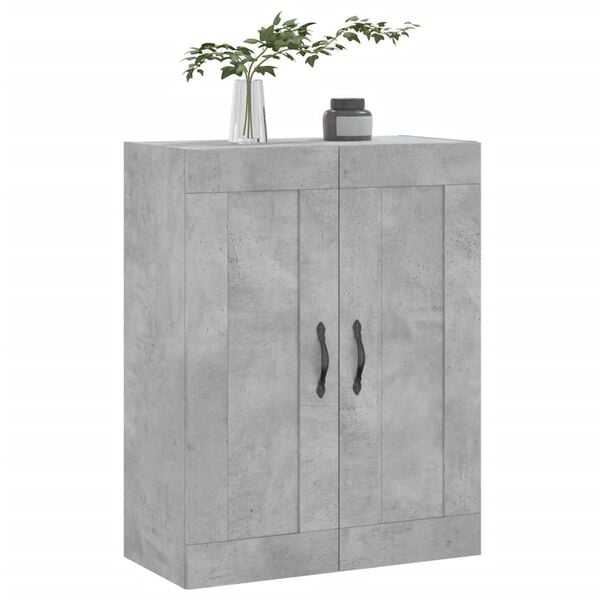 vidaXL Wall Mounted Cabinet Concrete Grey 69.5x34x90 cm Engineered Wood