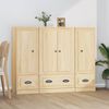 vidaXL Highboards 3 pcs Sonoma Oak Engineered Wood