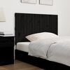vidaXL Wall Headboard Black 108x3x60 cm Solid Wood Pine