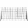 vidaXL Chicken Cage Silver 110 x 55 x 55 cm Galvanised Steel