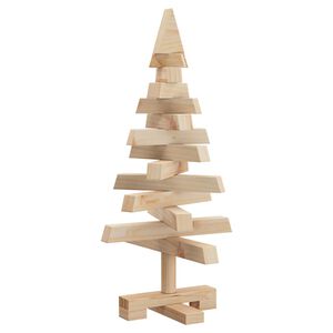 vidaXL Christmas Trees KOTKA 60 cm Solid Pine Wood Natural