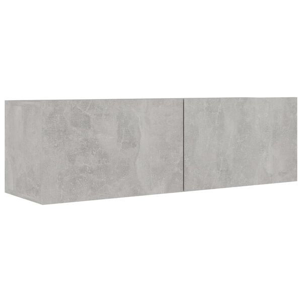 vidaXL 6 Piece TV Cabinet Set Concrete Grey Engineered Wood