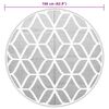 vidaXL Outdoor Carpet ARAKIL Grey Ø160 cm PP