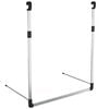 vidaXL Telescopic Wardrobe Hanging Rail Silver