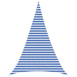 vidaXL Sunshade Sail Blue and White 3 x 4 x 4 m HDPE
