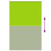 vidaXL Roller Blind Blackout Leaves Green 145x230 cm Fabric Width 141.6 cm Polyester