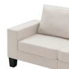 vidaXL Sofa Cream 4-Seater Fabric