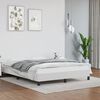 vidaXL Bed Frame without Mattress White 135x190 cm Double Double Faux Leather