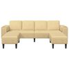 vidaXL Sofa with Cushion Grey Green 250 x 188 x 76 cm Corduroy Fabric