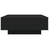 vidaXL Coffee Table Black Oak 80 x 80 x 31 cm Engineered Wood
