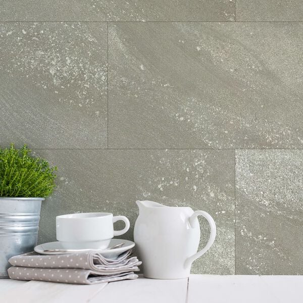 Grosfillex Wallcovering Tile Gx Wall+ 11pcs Stone 30x60cm Greige