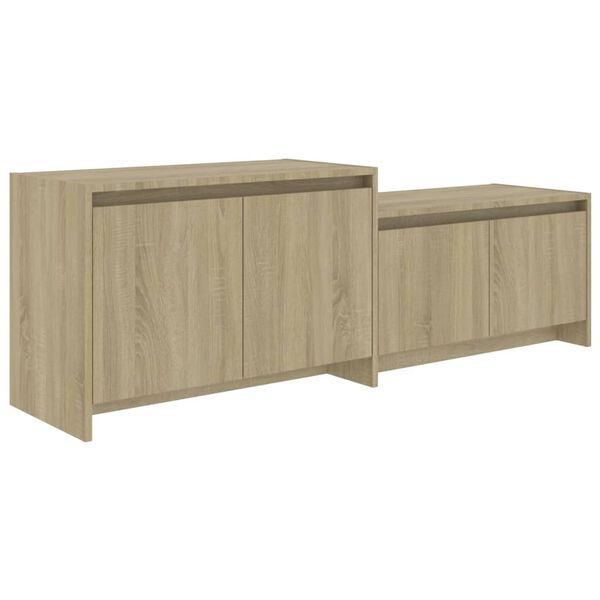 vidaXL TV Cabinet Sonoma Oak 146.5x35x50 cm Engineered Wood