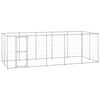 vidaXL Outdoor Dog Kennel Galvanised Steel 12,1 m&sup2;