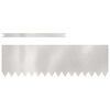 vidaXL Lawn Edging 30 pcs 100 x 0.05 x 30 cm Stainless Steel Silver
