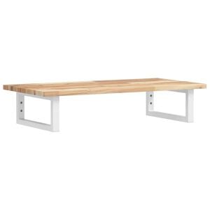 vidaXL Basin Shelf Wall Mounted Steel and Solid Wood Acacia