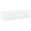 vidaXL Wall-Mounted Coat Rack White 100 x 16 x 26 cm Engineered wood