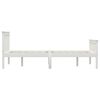 vidaXL Bed Frame without Mattress White Solid Pinewood 140x200 cm