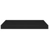 vidaXL Floating Wall Shelf Black 60x23.5x3.8 cm MDF