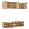 vidaXL 5 Piece TV Wall Units Sonoma Oak Engineered Wood