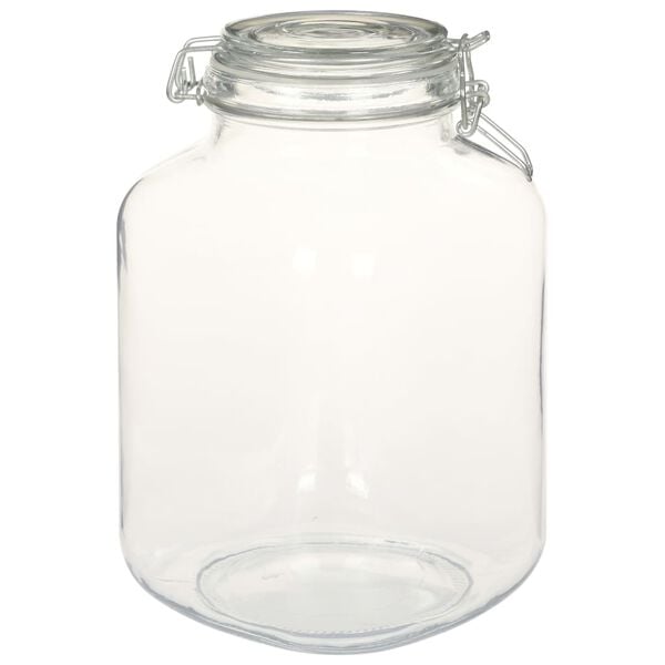 vidaXL Glass Jars with Lock 6 pcs 3 L