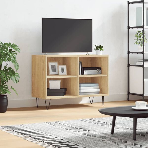vidaXL TV Cabinet Sonoma Oak 69.5x30x50 cm Engineered Wood