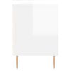 vidaXL TV Cabinet High Gloss White 150x30x44.5 cm Engineered Wood
