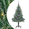 vidaXL Artificial Christmas Tree Snow Flocked with LED Light 150 cm