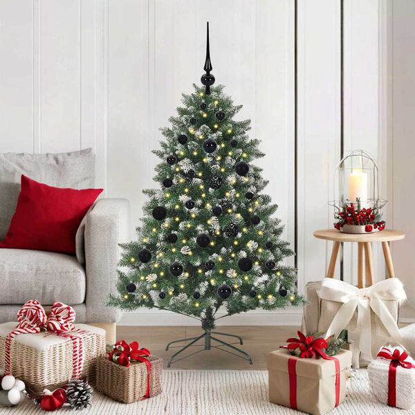 vidaXL Artificial Christmas Tree with 150 LEDs Green 85 x 85 x 120 cm