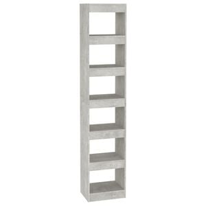 vidaXL Book Cabinet/Room Divider Concrete Grey 40x30x198 cm