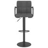 vidaXL Bar Stools 2 pcs Dark Grey Velvet