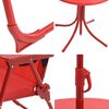 vidaXL 3 Piece Kids' Garden Bistro Set with Parasol Red