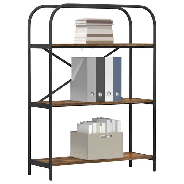 vidaXL Bookshelf Smoked Oak 80 x 30 x 109 cm Engineered wood