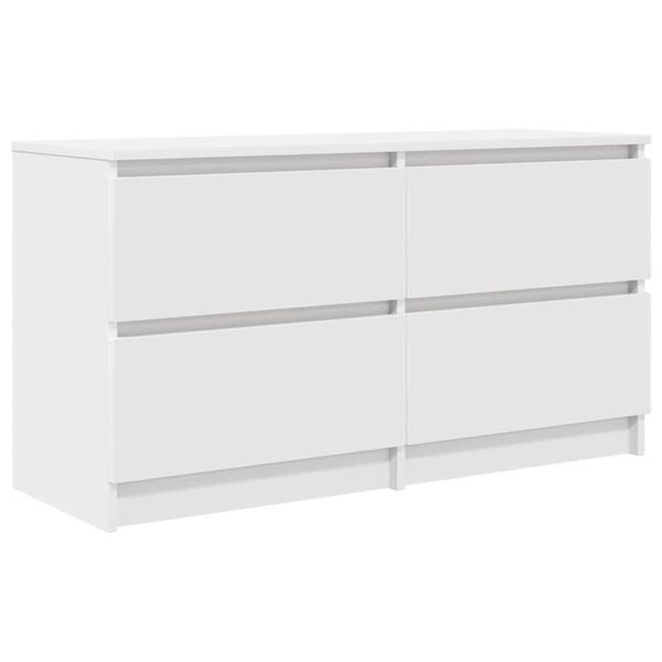 vidaXL TV Cabinet White 100x35x54 cm Engineered Wood