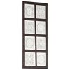 vidaXL Hand-Carved Wall Panel MDF 40x80x1.5 cm Brown and White