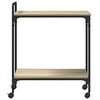 vidaXL Kitchen Trolley Sonoma Oak 60.5x31x72.5 cm Engineered Wood
