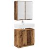 vidaXL Bathroom Cabinet Set with Shelf Old Wood Engineered Wood