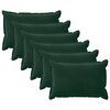 vidaXL Cushion Cover 6 pcs HOUTEN Dark Green 50 x 70 cm Velvet