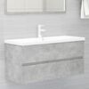 vidaXL Bathroom Furniture Set Concrete Grey Engineered Wood