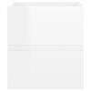 vidaXL Sink Cabinet High Gloss White 41x38.5x45 cm Engineered Wood