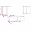 vidaXL TV Cabinet Set Wall-mounted 6 pcs Old Wood Engineered Wood