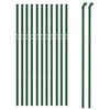 vidaXL Wire Mesh Fence Green 1x25 m Galvanised Steel